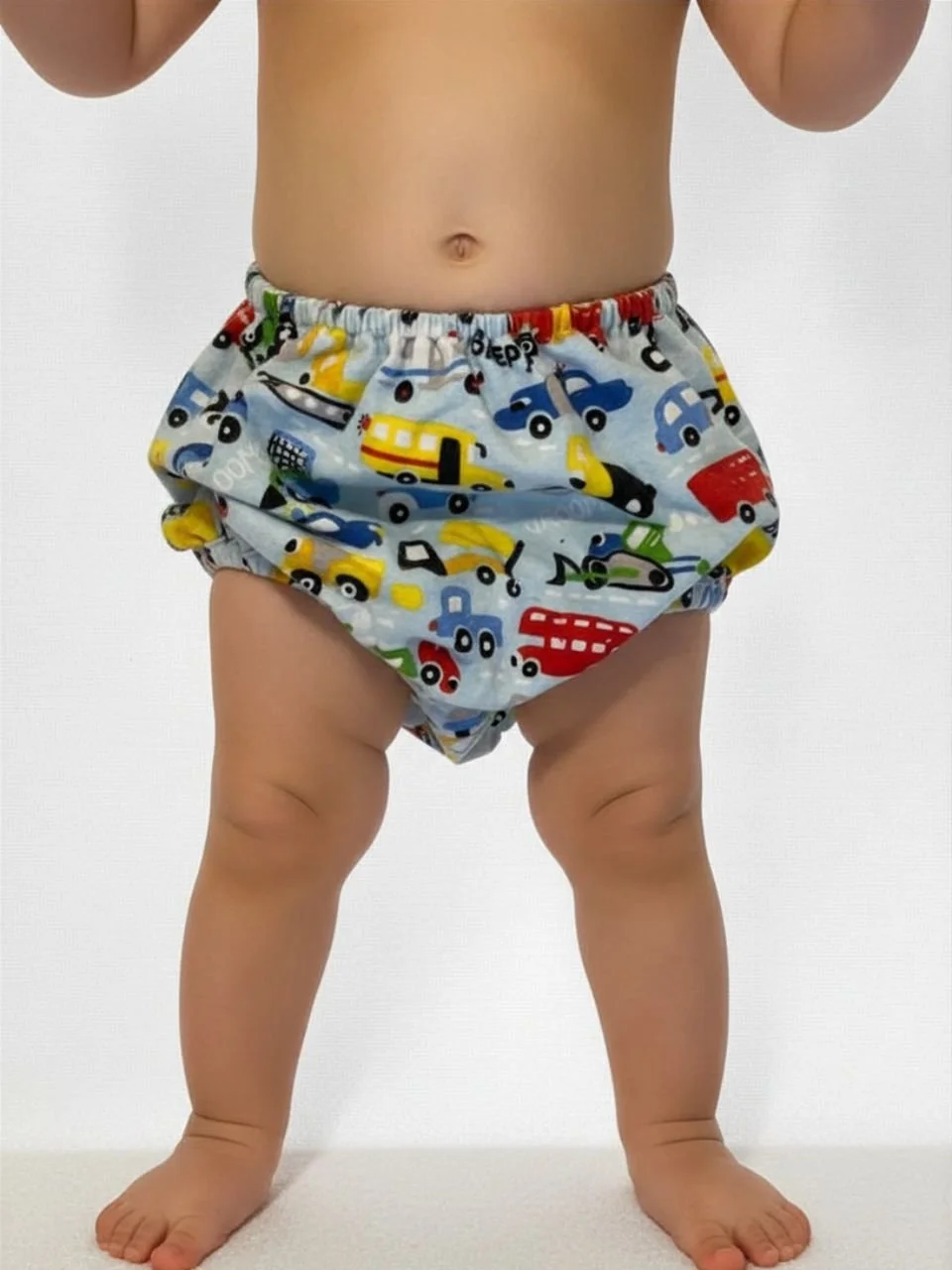 Trucks & Buses Nappy Cover - 9 months