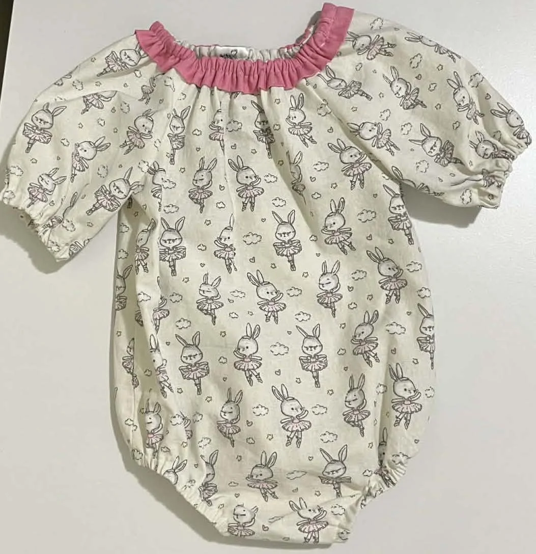 Ballerina Rabbit Frill Romper - 0 months