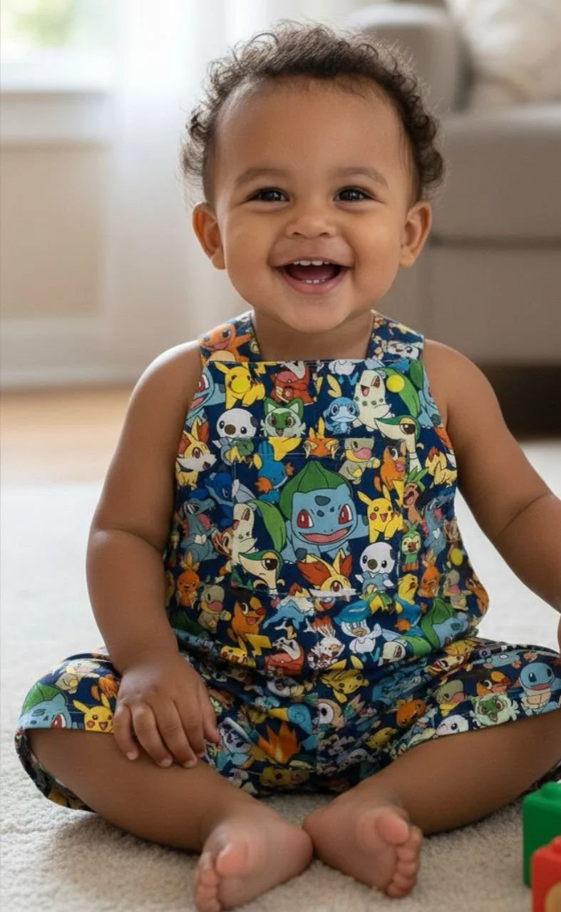 Critter Quest Character Overalls - 12-18 months