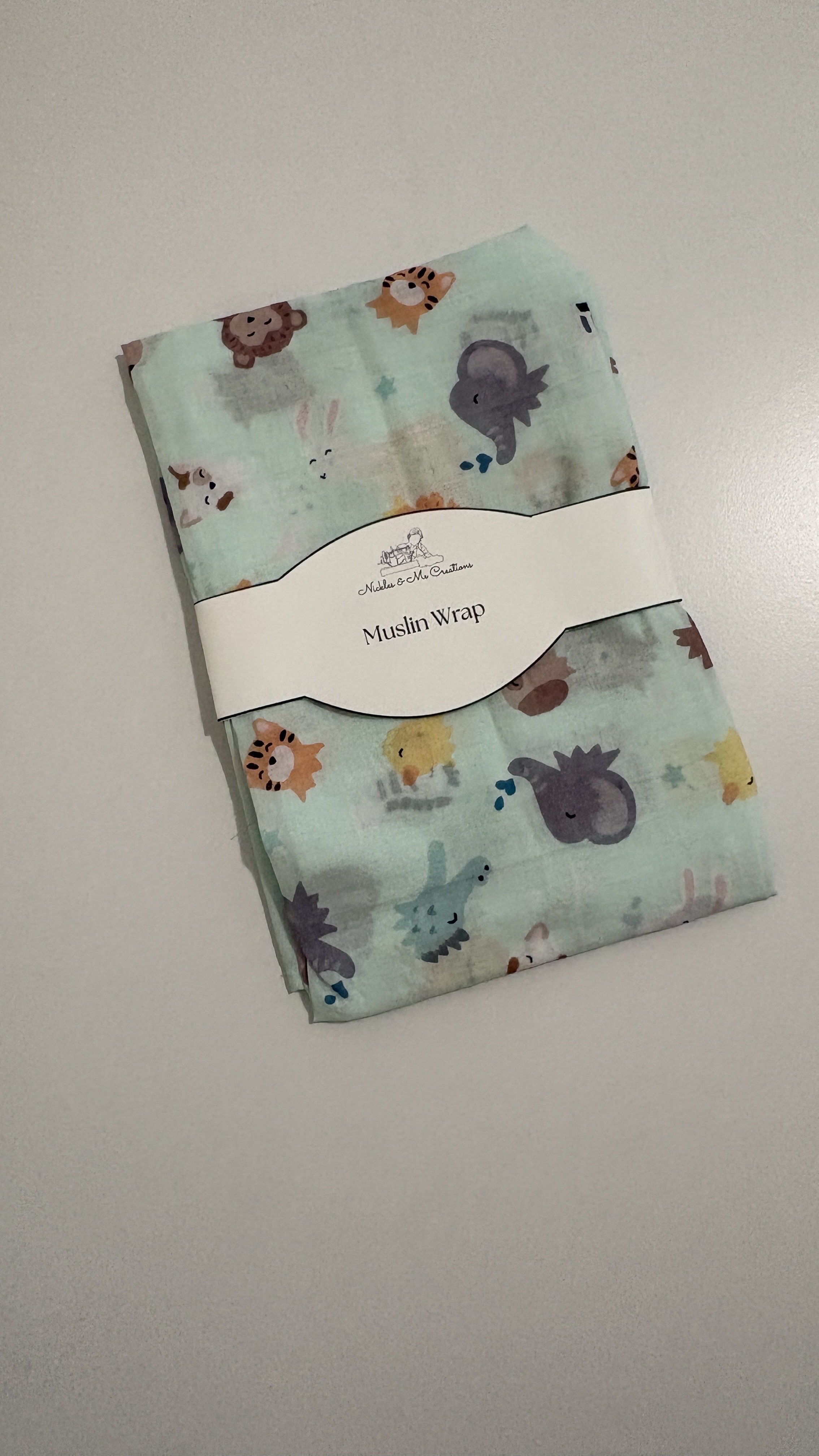 Aqua Safari Muslin Wrap