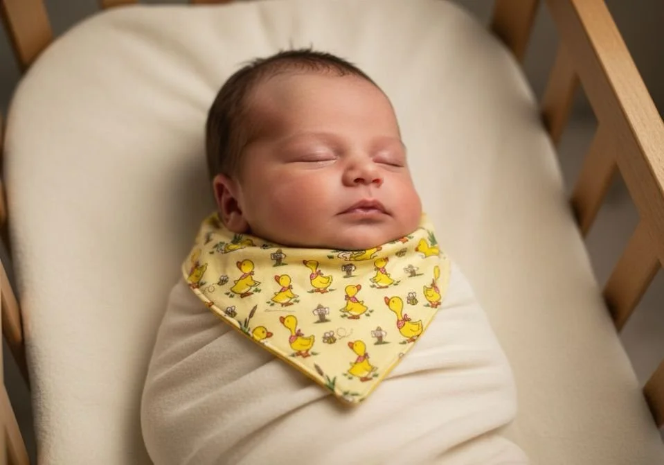 Duckling Bandana Baby Bib - 0 months