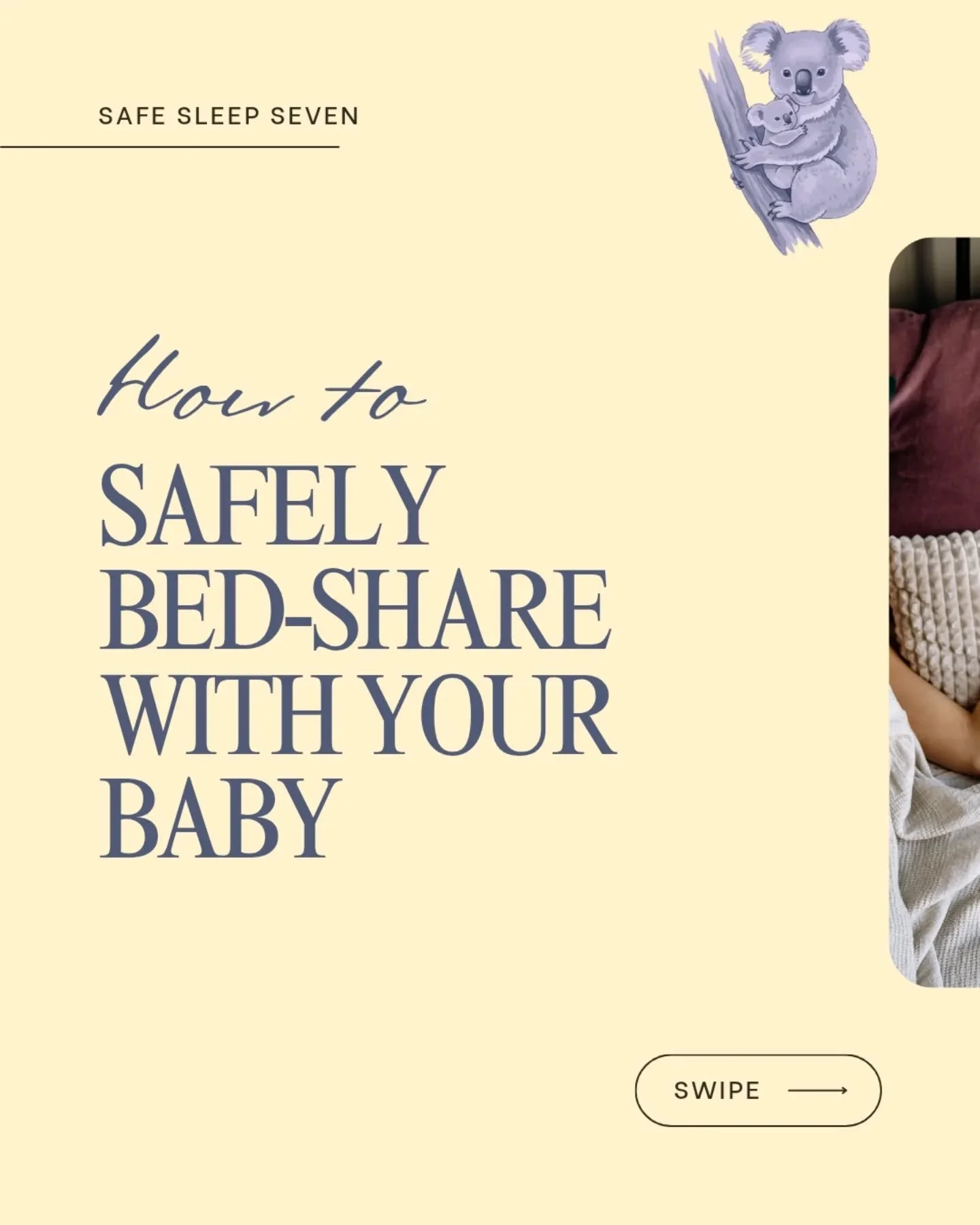 I will never tell a family that they can't then share or that they shouldn't. So if you decide that bed sharing is best for your family please make sure you follow the safe sleep seven! 

If you have any questions and aren't sure how to make this act