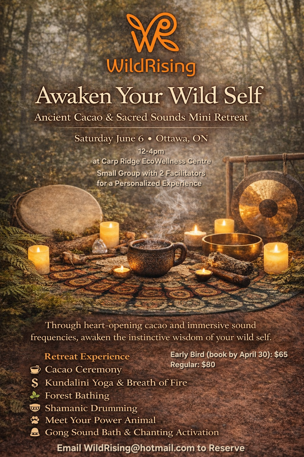 Awaken Your Wild Self: Ancient Cacao & Sacred Sounds Mini Retreat