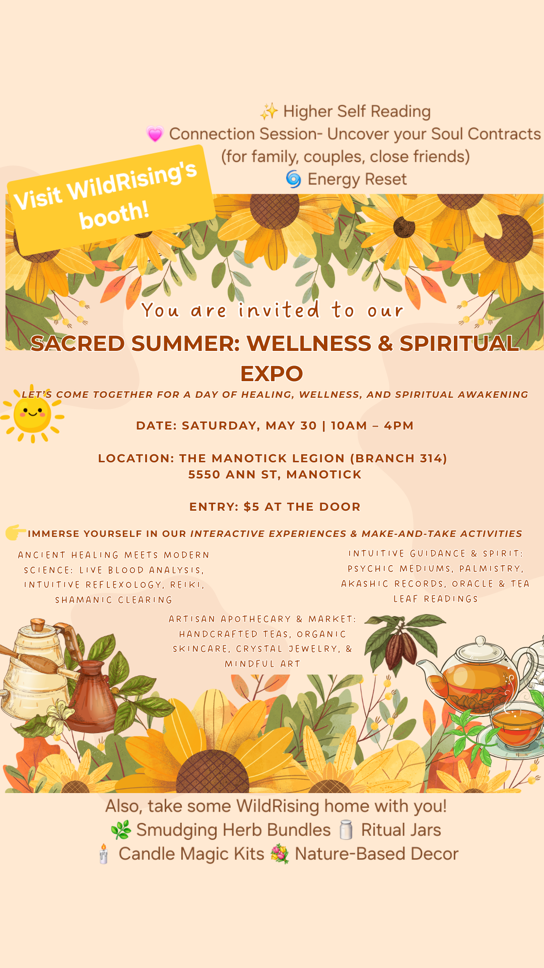 Sacred Summer: Wellness & Spiritual Expo. 
