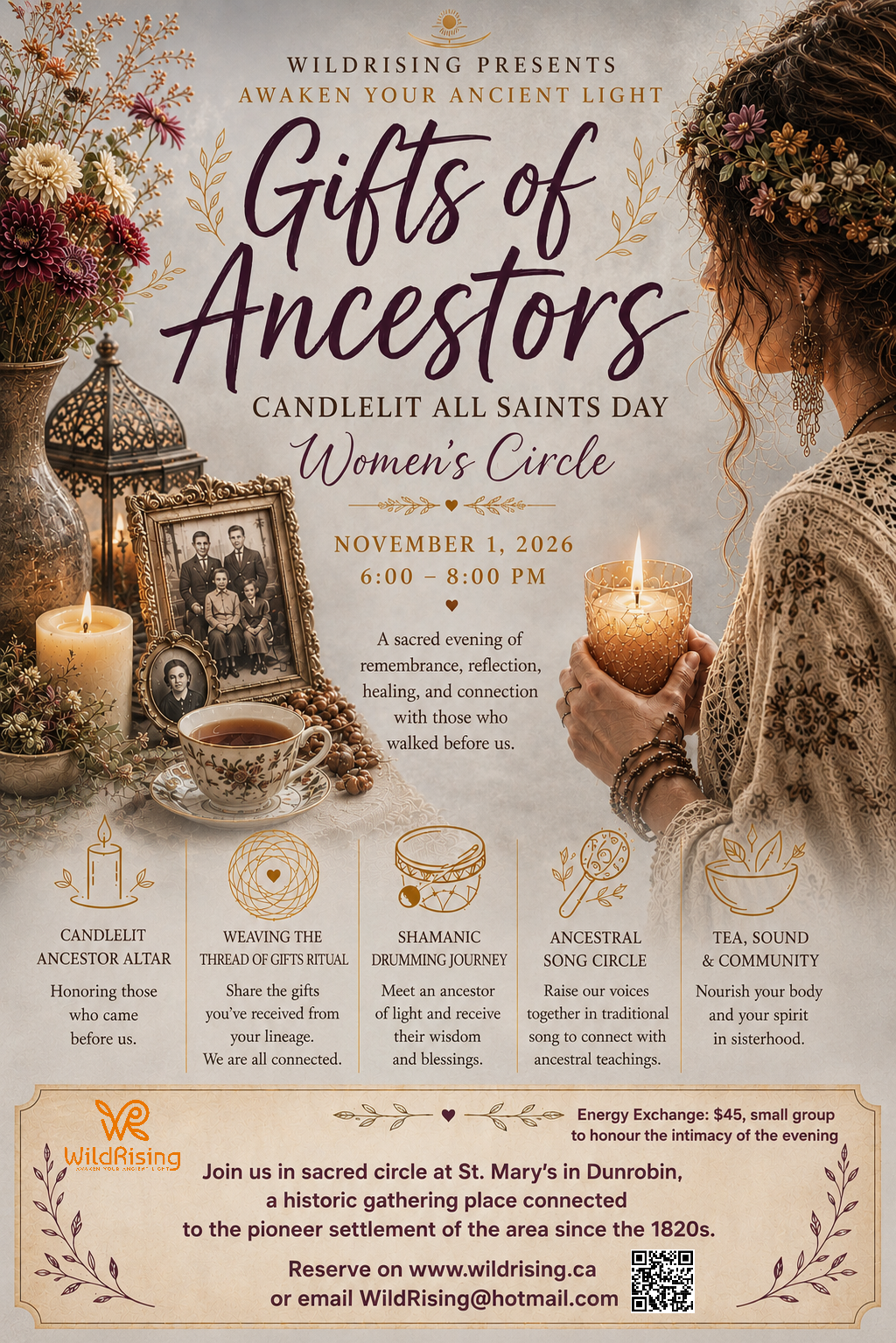 Gifts of Ancestors, Candlelit All Saints Day Women's Circle