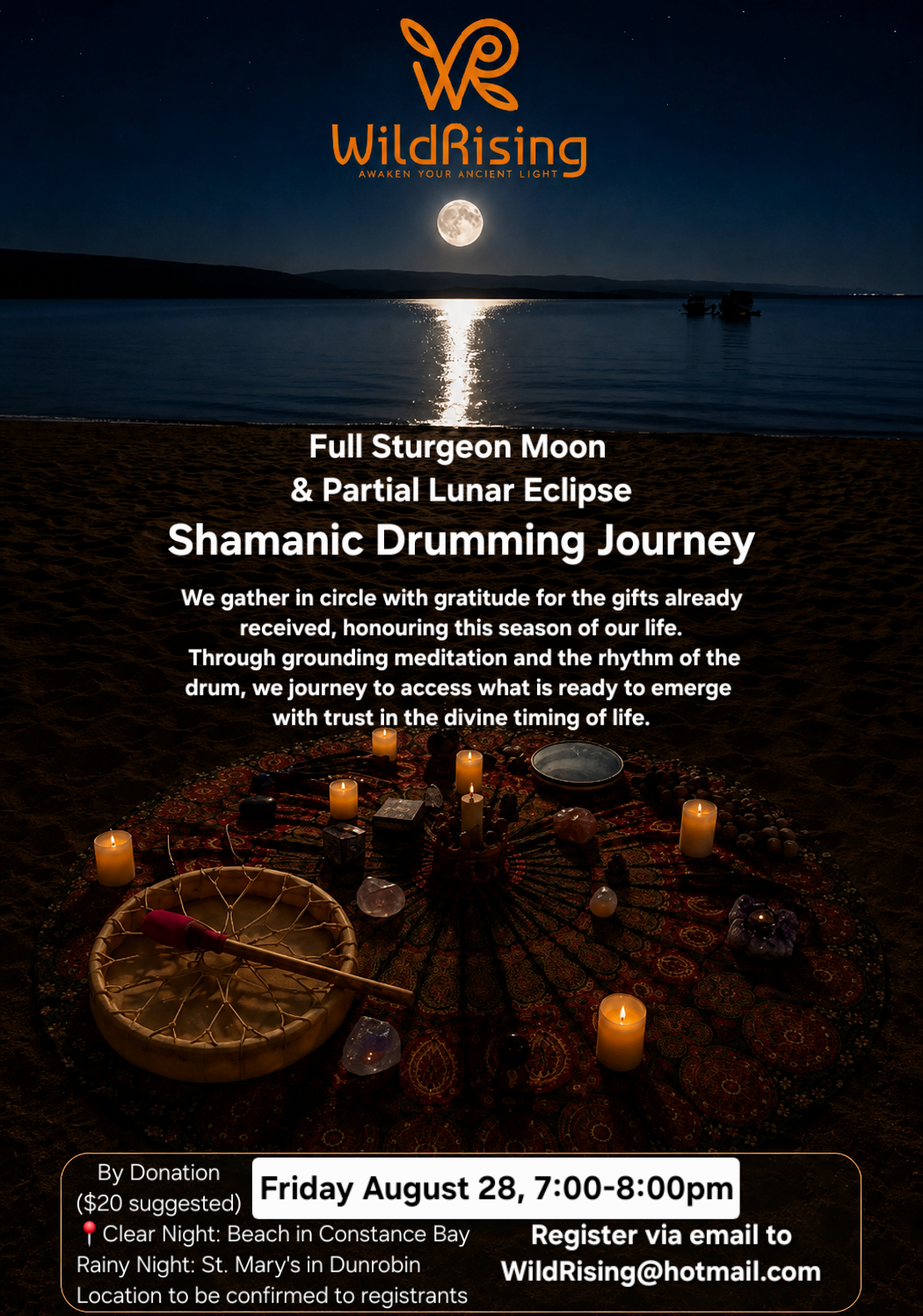 Full Sturgeon Moon Shamanic Drumming Journey