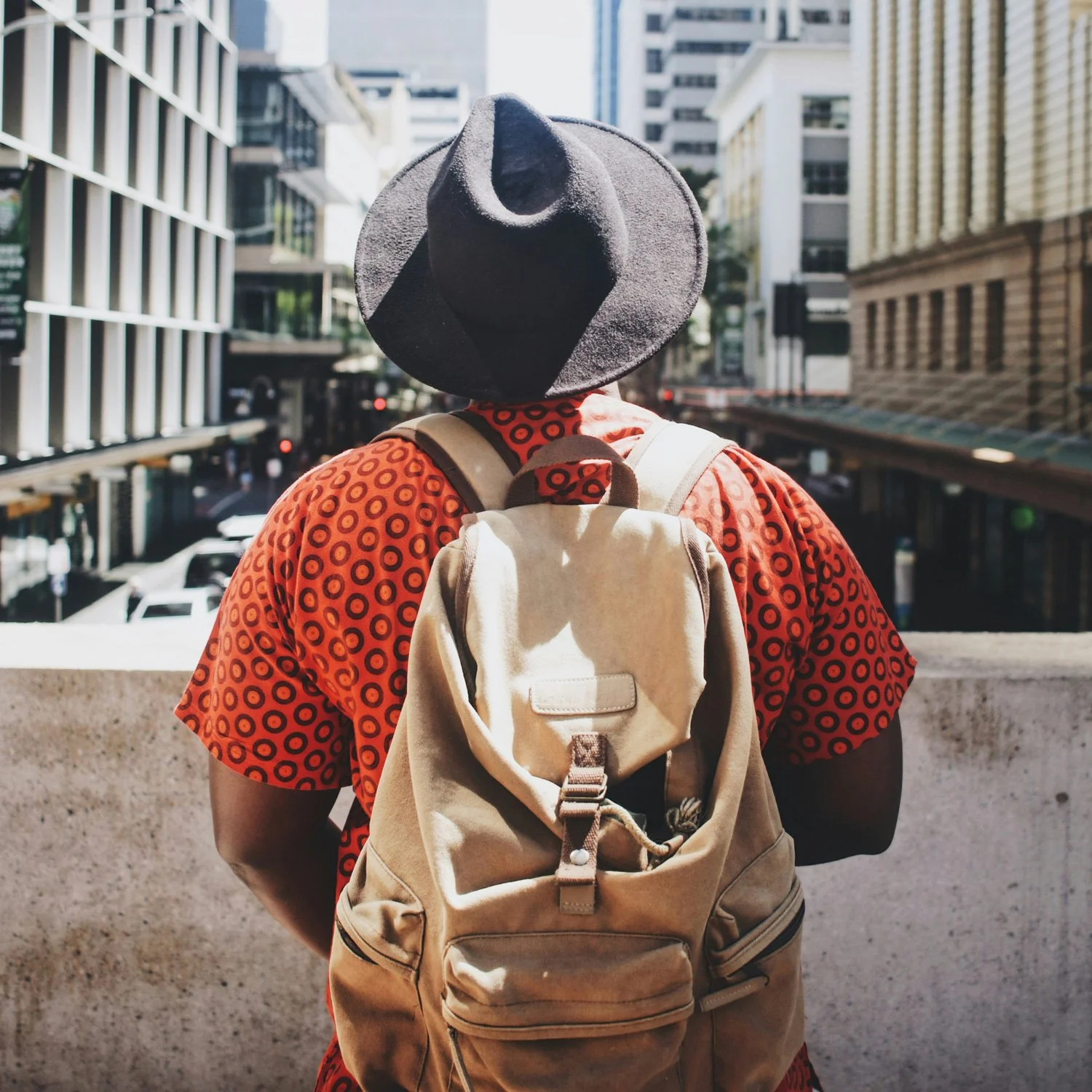 Man contemplates what to do after work.