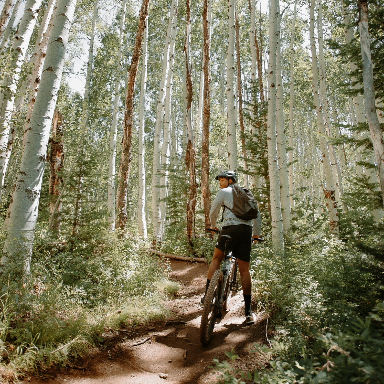 Mountain biker completes a micro adventure.