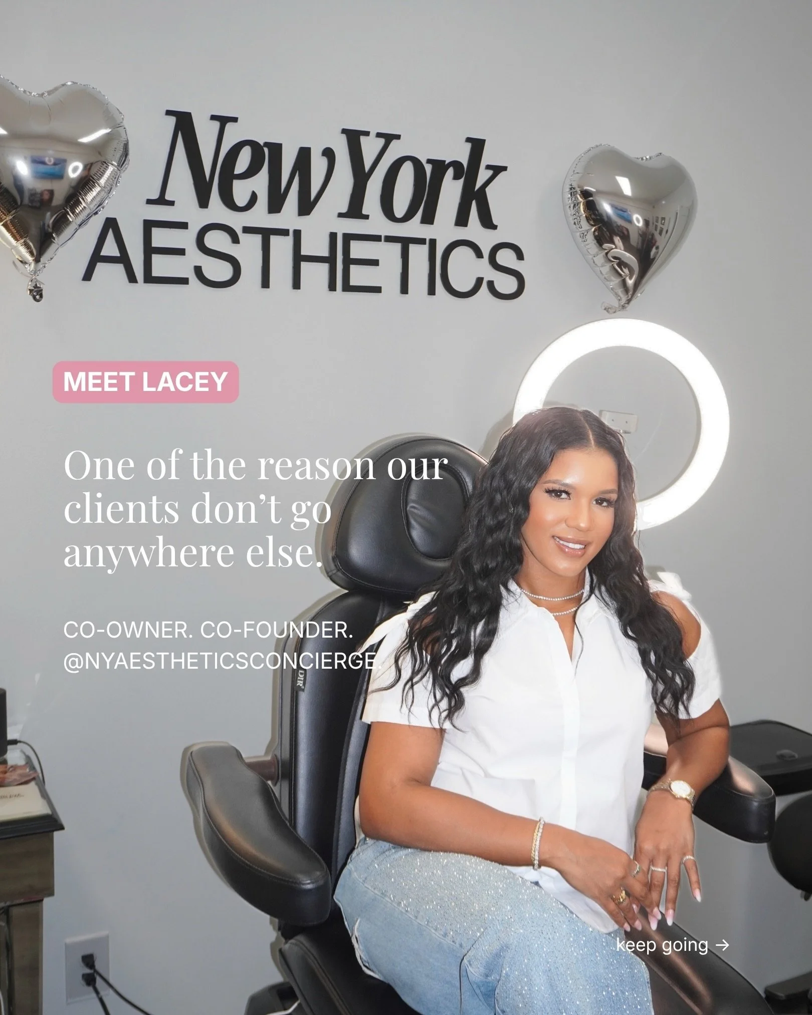 she&rsquo;s not just your injector. she&rsquo;s the person you text at 10pm with a question you were too nervous to ask 💗

meet lacey &mdash; co-owner, co-founder, and one of the clinical minds behind @nyaestheticsconcierge. licensed nurse practitio