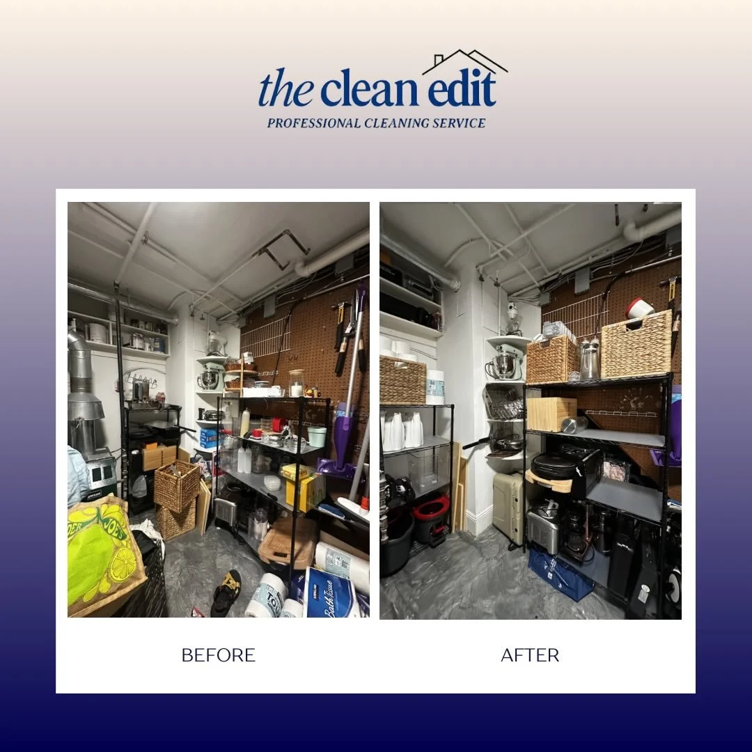Before ➡️ After ✨

This laundry room went from cluttered to calm with a full reset and organization session today! 

We turned this laundry room into a space that actually works&mdash;everything has a place now and it&rsquo;s so much easier to keep c