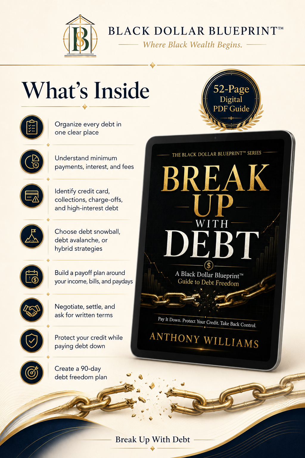 Break Up With Debt: A Black Dollar Blueprint: Guide to Debt Freedom - Digital Guide 1