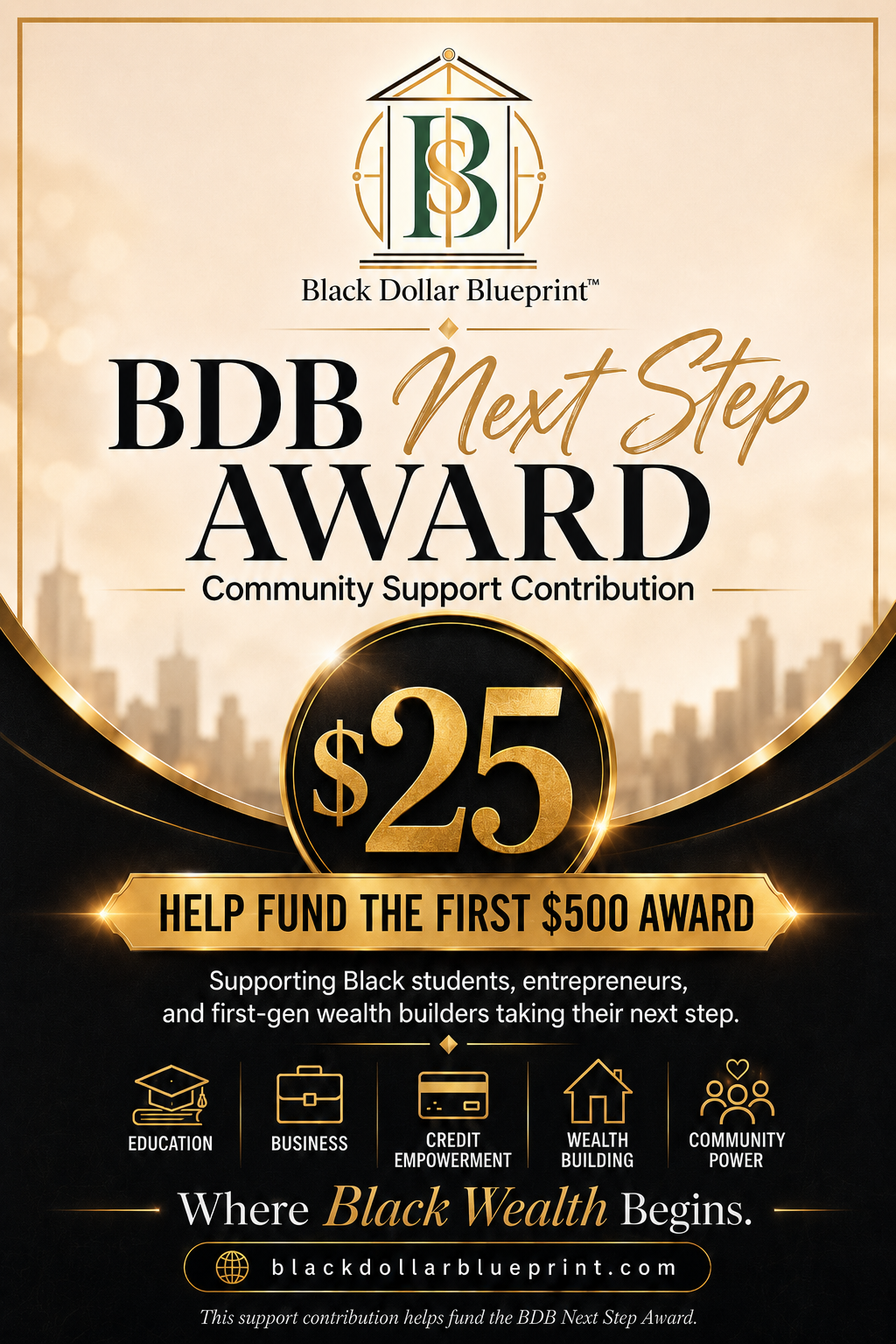 BDB Next Step Award Support Contribution - $25