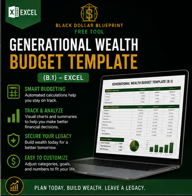 Generational Wealth Budget Template (B.1) – Excel Download