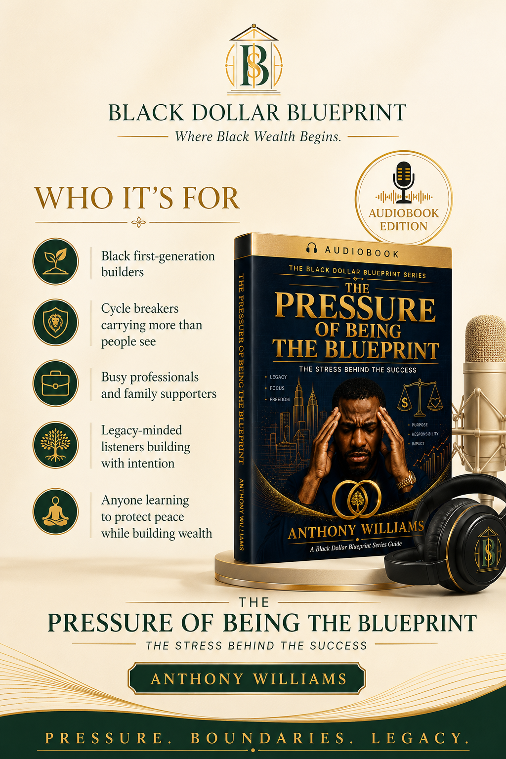 The Pressure of Being the Blueprint - Audiobook