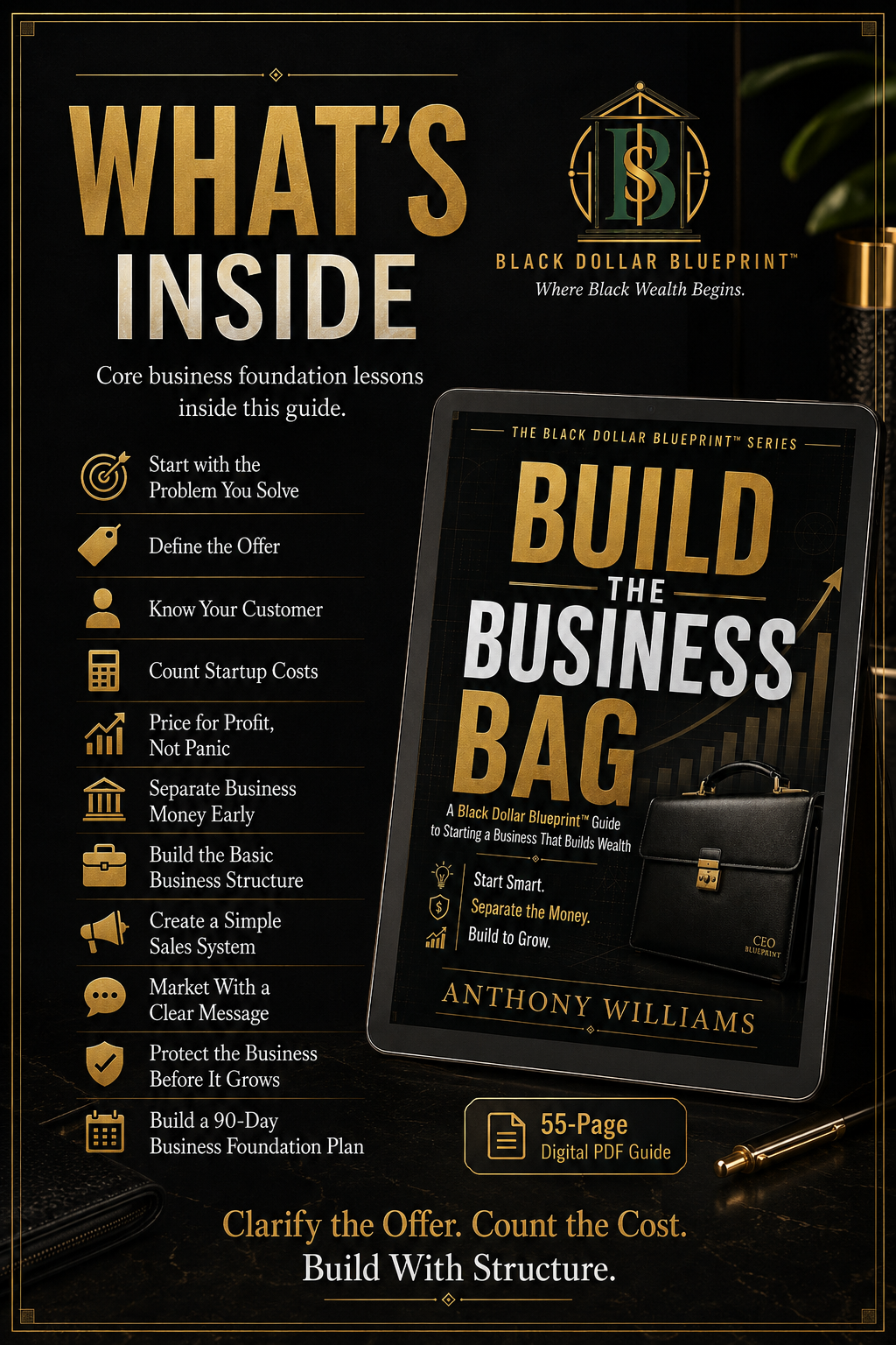 Build The Business Bag:  Guide to Starting a Business That Builds Wealth - Digital Guide 1