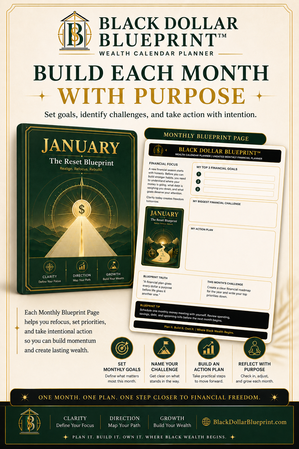Black Dollar Blueprint™ Wealth Calendar Planner4