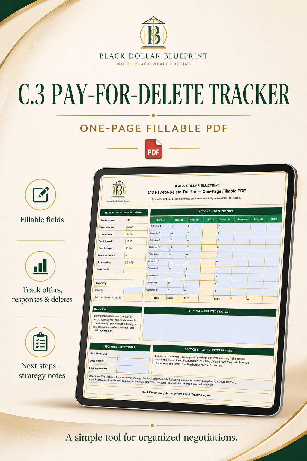 C.3 Pay-for-Delete Tracker — One-Page Fillable PDF1