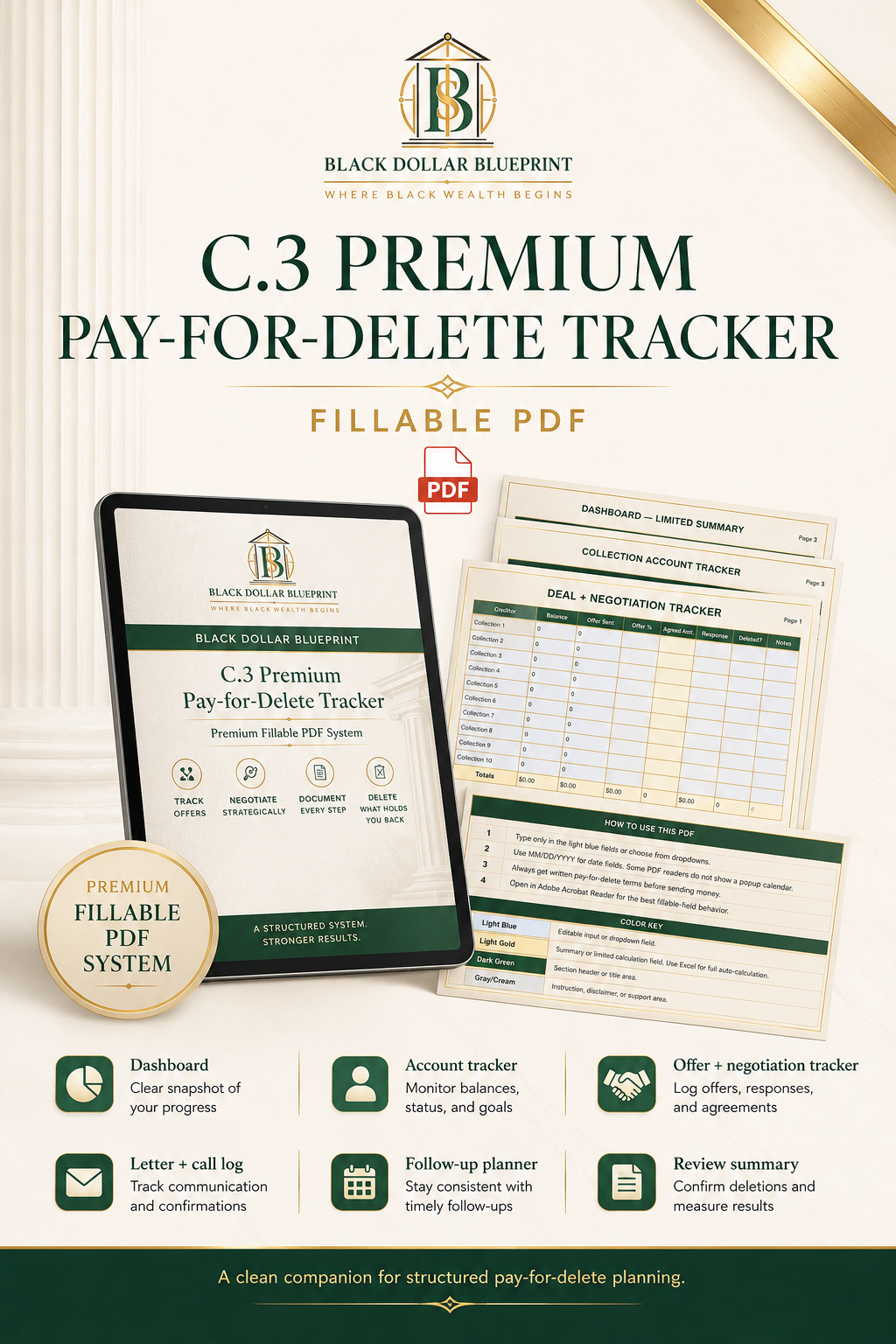 C.3 Premium Pay-for-Delete Tracker — Advanced Excel Workbook