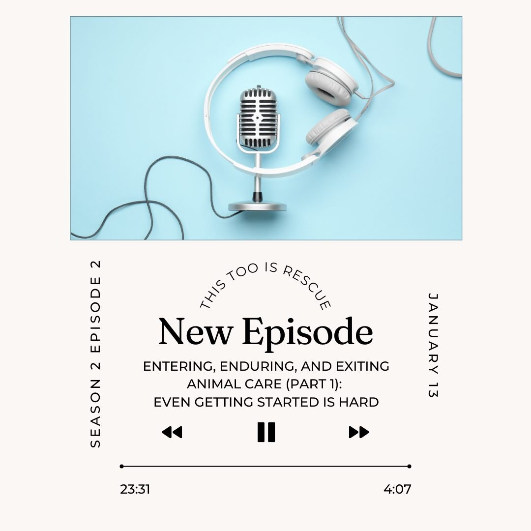 New Episode!

Tune in to a new episode of This Too Is Rescue, where we are exploring the identity shifts and the challenges that occur when we enter, endure, and exit this work.

In this first episode of this new short series, we are exploring the to