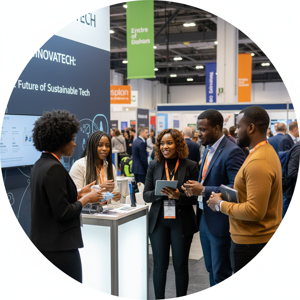 Black Founders at a tradeshow visit