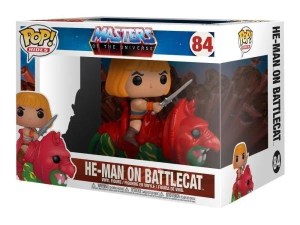MOTU heman Battlecat and Heman FUNKO pop