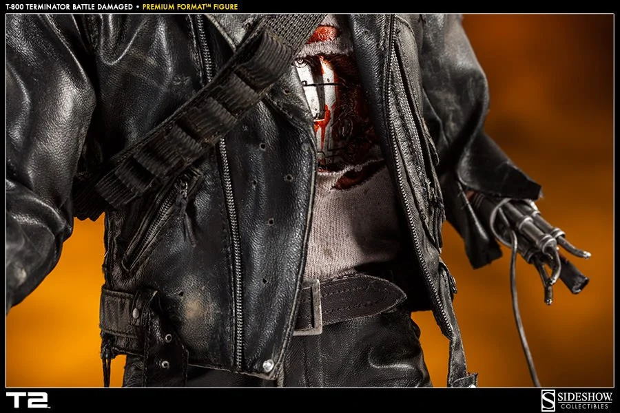 SIDESHOW TERMINTOR T2 battle damage premium format