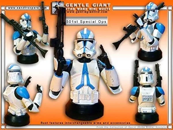 STAR WARS BLUE 501st clone bust