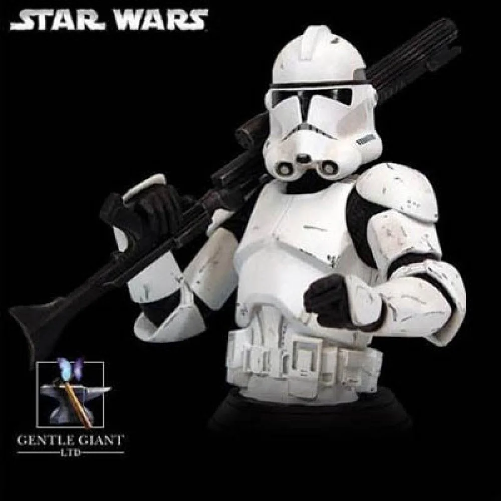 STAR WARS GENTLE GIANT WHITE gen 2 white  clone bust