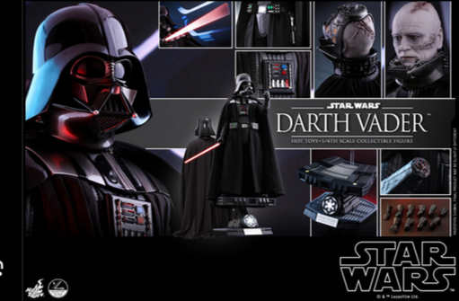 STAR WARS HOT TOYS 1/4 scale DARTH VADER
