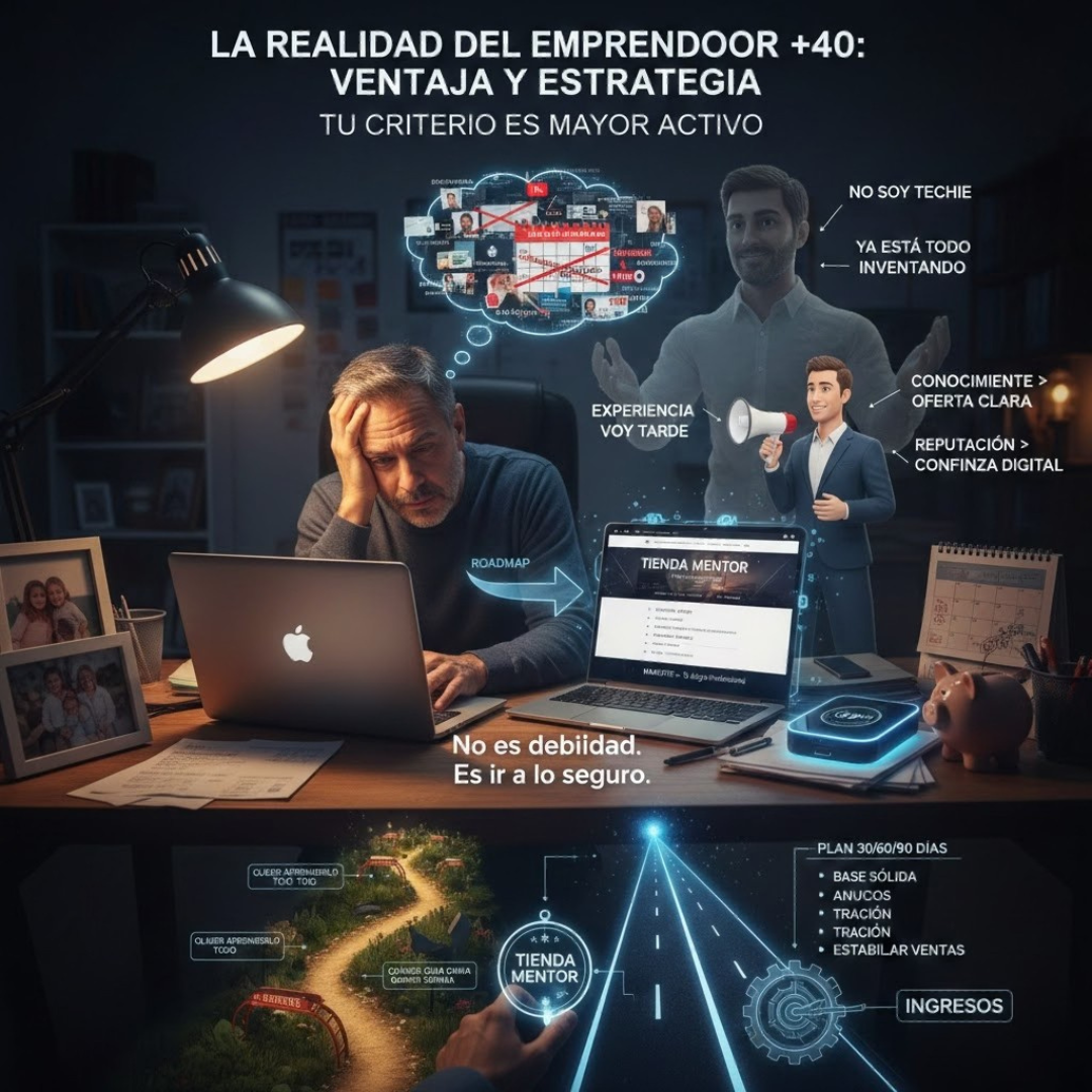 Emprender a los 40 (o más): no es una crisis, es tu ventaja competitiva