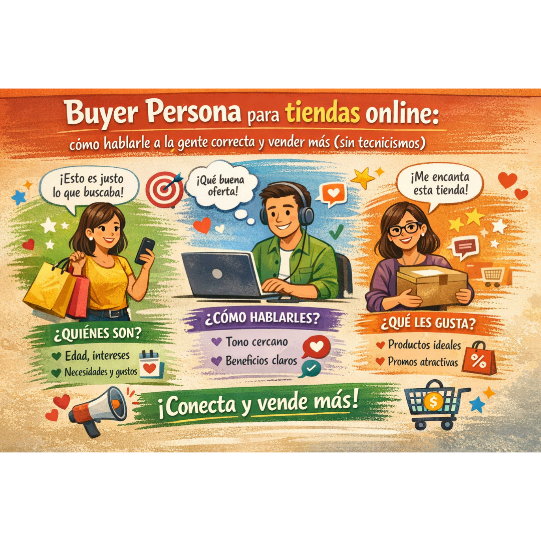 Buyer Persona para tiendas online: cómo hablarle a la gente correcta y vender más (sin tecnicismos)