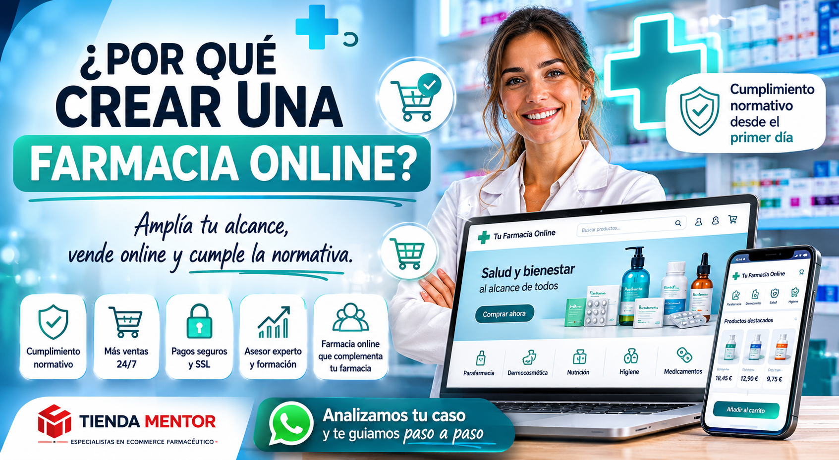¿Estás pensando en crear una farmacia online? Esto es lo que deberías saber antes de empezar