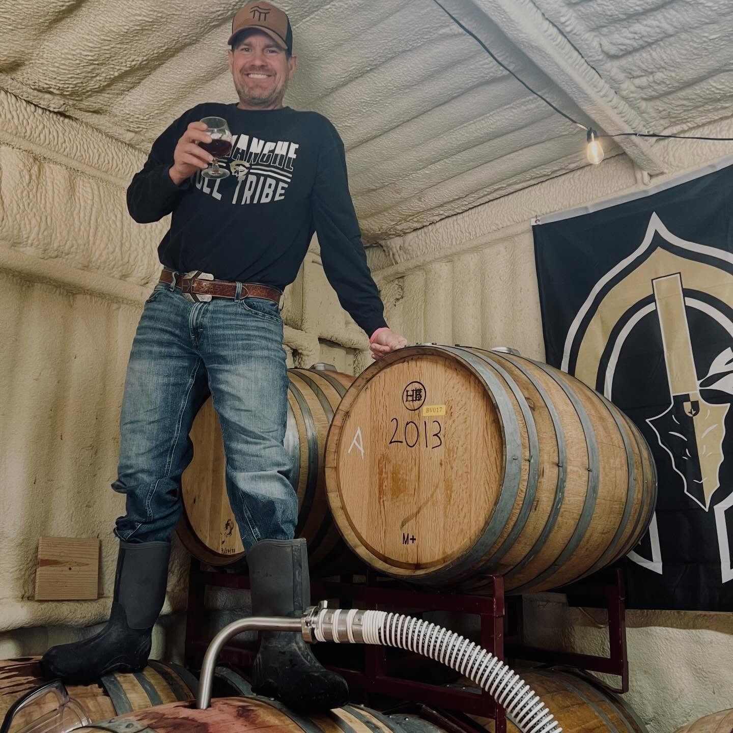 Feels good to be double stacking barrels. Winery&rsquo;s filling up!