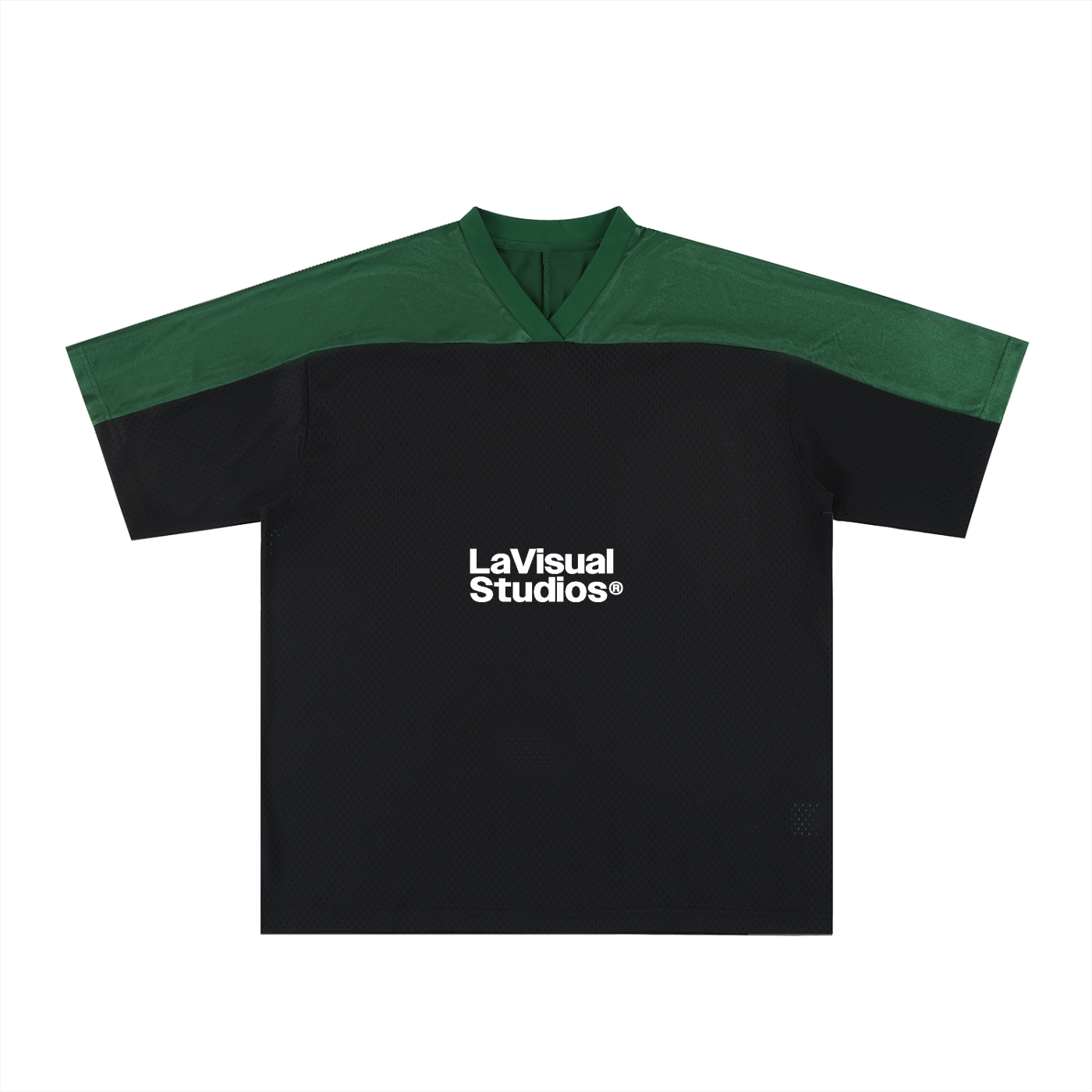 Oversized Mesh V-Neck Soccer Jersey