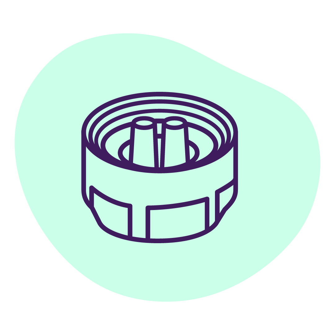 Illustration of the Retro Fit pool light quick-connect plug that helps avoid pulling cord or draining pools.