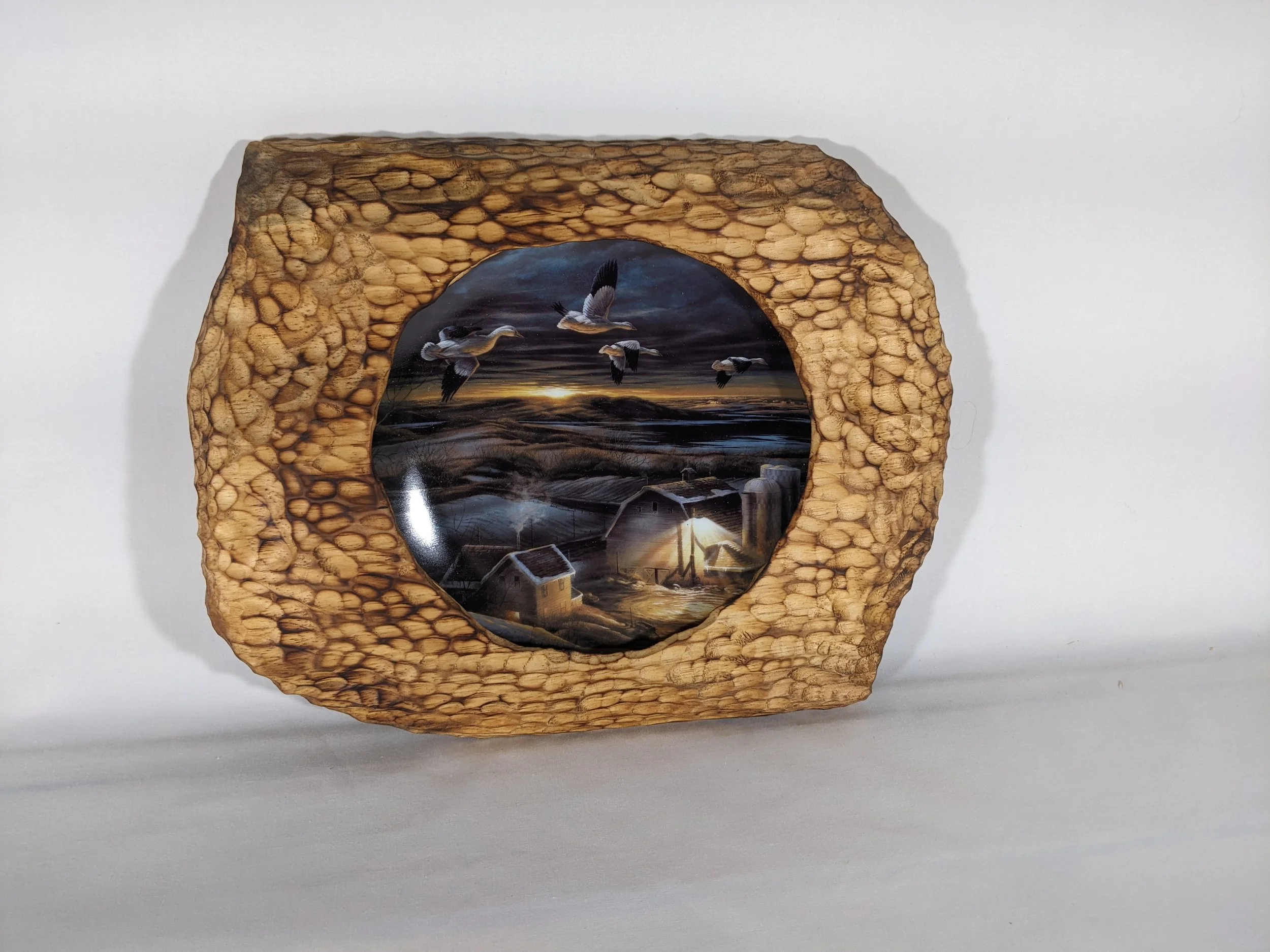 Terry Redlin Plate “Geese Over Farm”