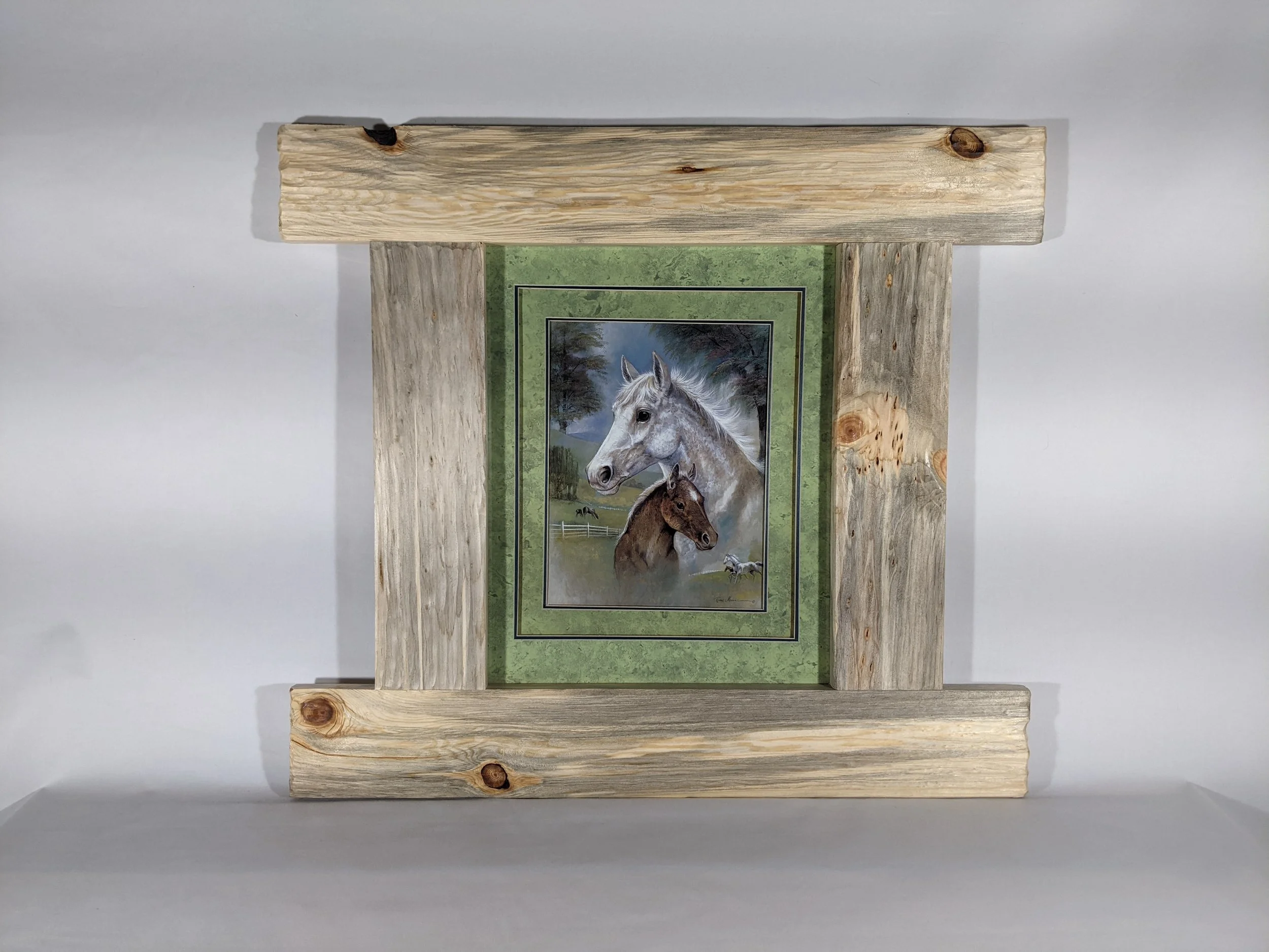 Mare & Foal (w/glass)