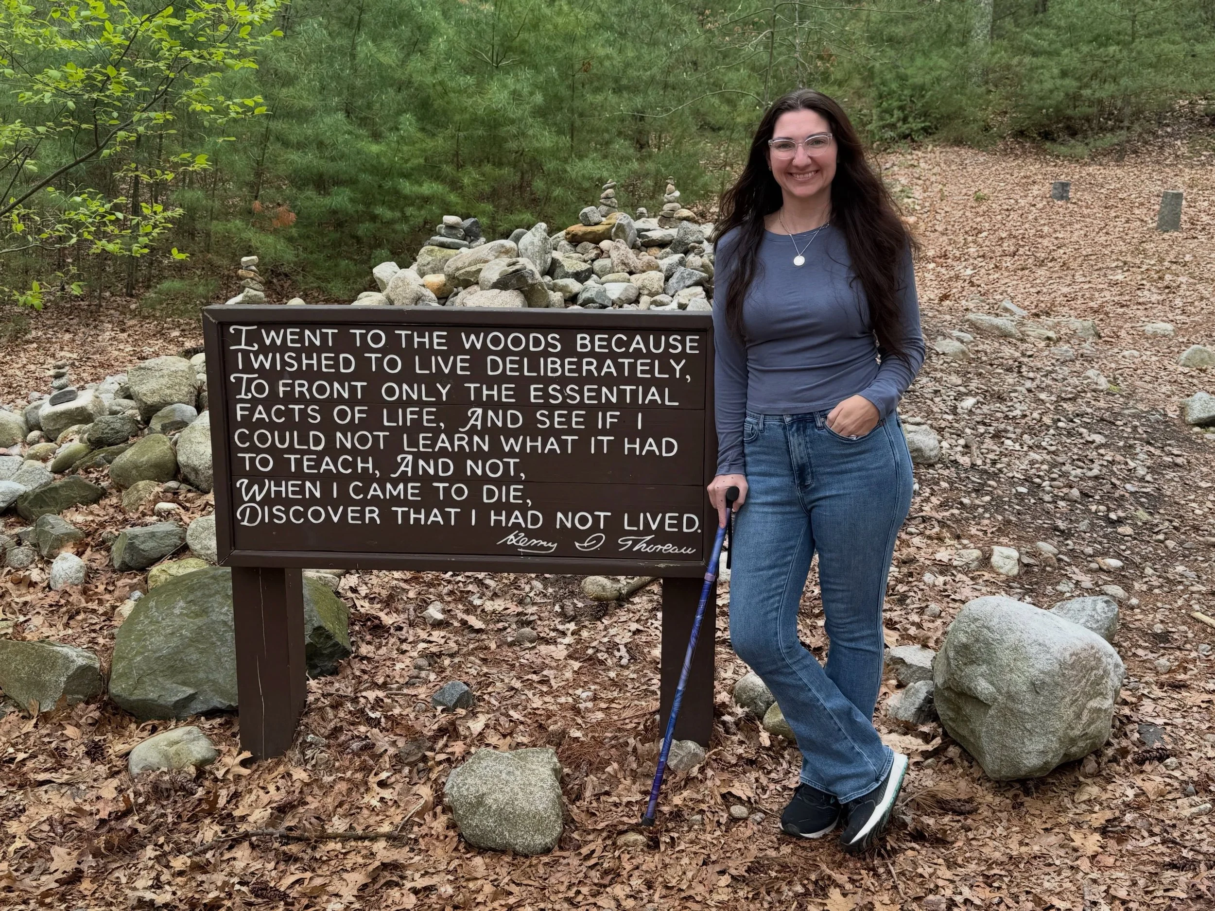 I named this business Simplify, Simplify after Henry David Thoreau&rsquo;s Walden.

So standing at Walden Pond on Mother&rsquo;s Day felt like coming full circle. I&rsquo;ve been a bunch of times before, but it had been a while. 

Thoreau didn&rsquo;
