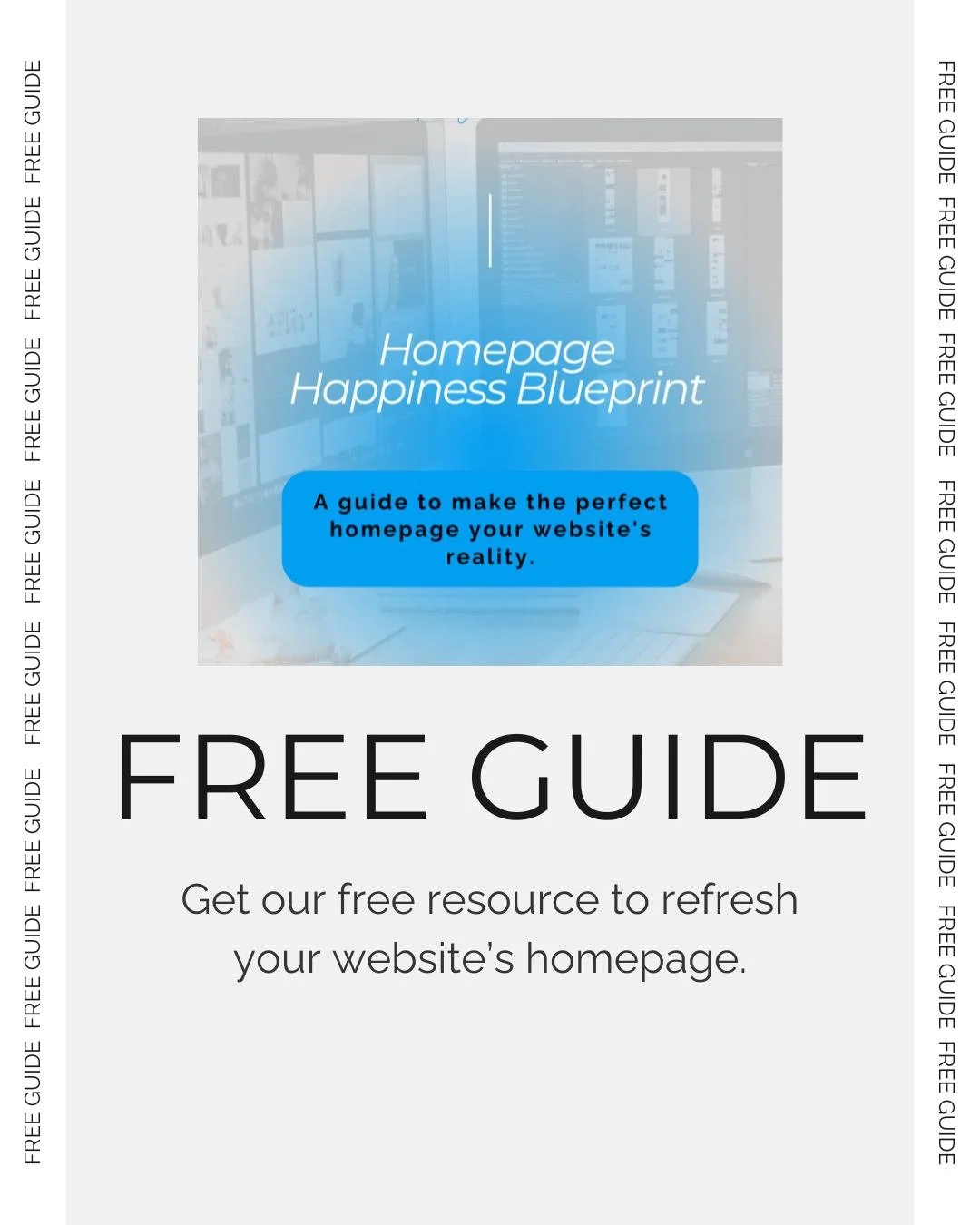 Your homepage has one job: make it immediately obvious what you do and how someone works with you.

If a new visitor lands there and has to dig around to figure it out, the site isn't doing its job, and that's costing you.

We put together the Homepa
