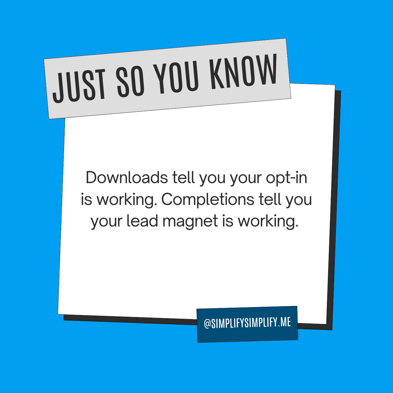 Downloads Are Vanity. Here's What Actually Changes When Your Lead Magnet Gets Used.