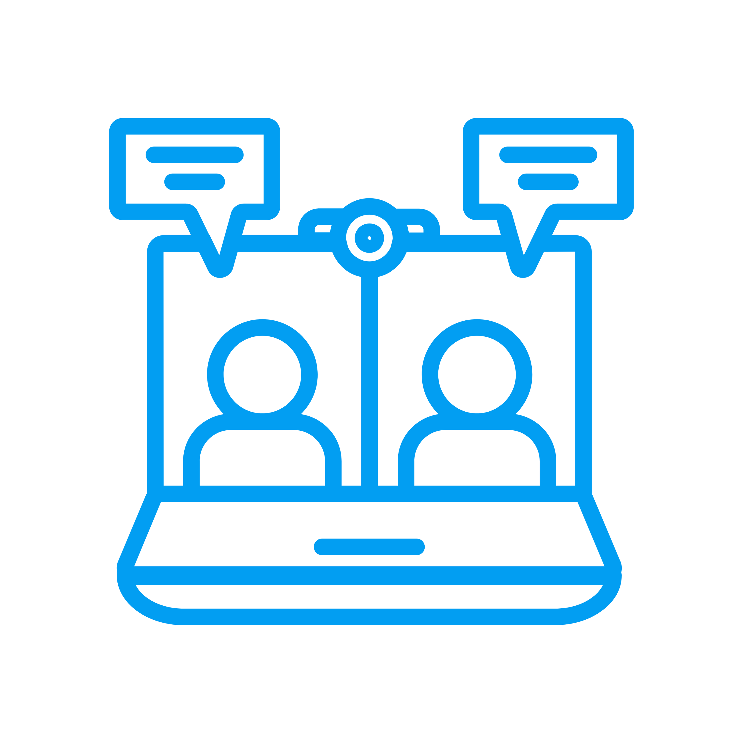 Laptop with chat bubbles icon representing a networking call for business connections and collaboration.