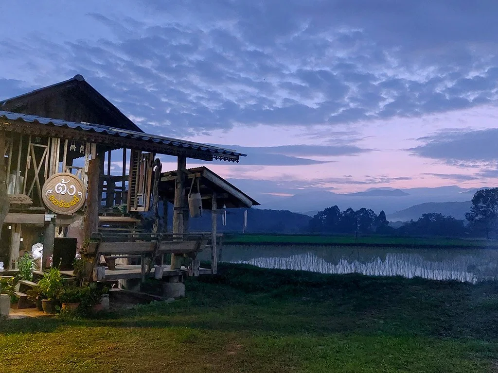 External night shot at permie farm