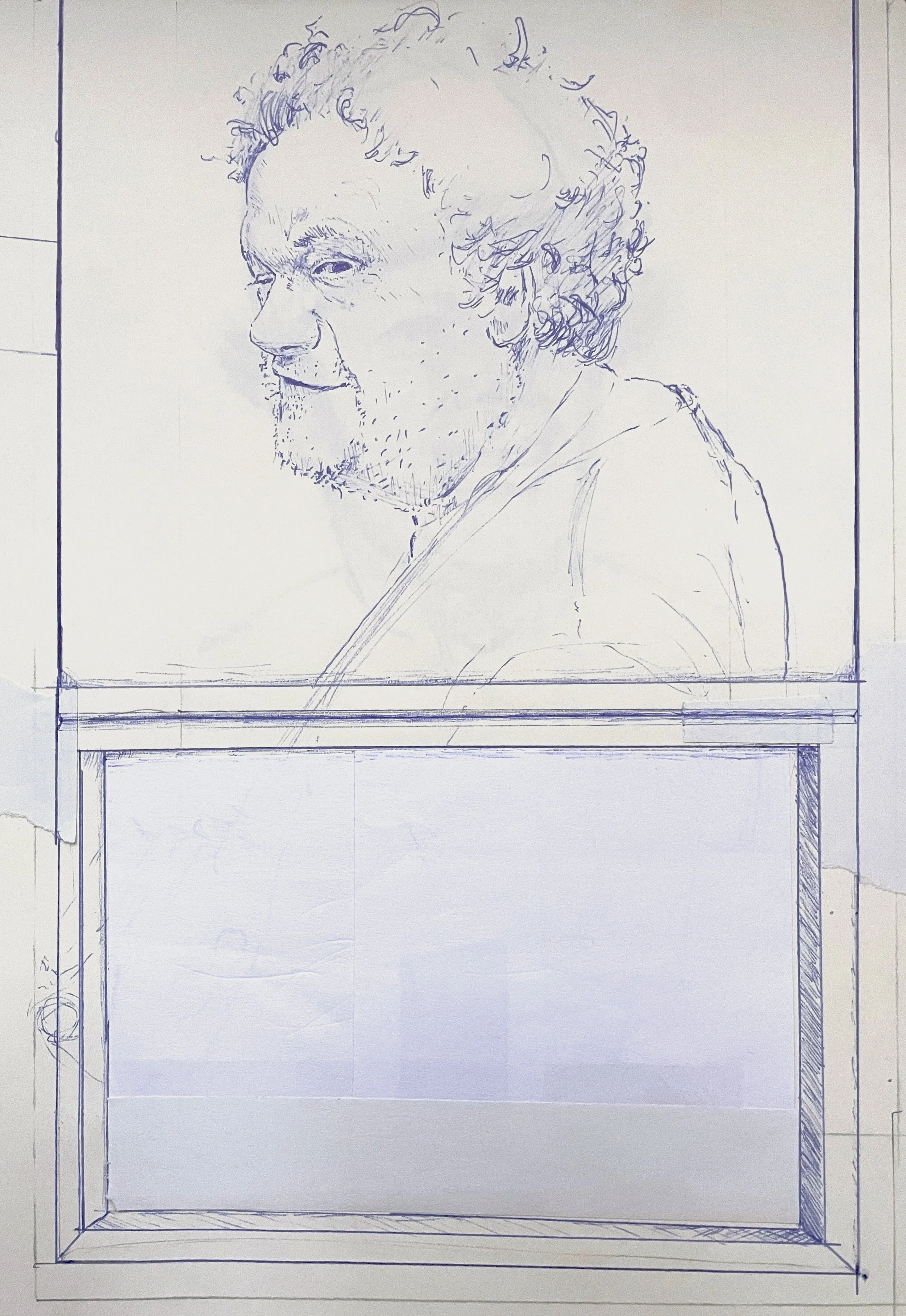 Ben, 8''x10,'' Ballpoint Pen, 2022