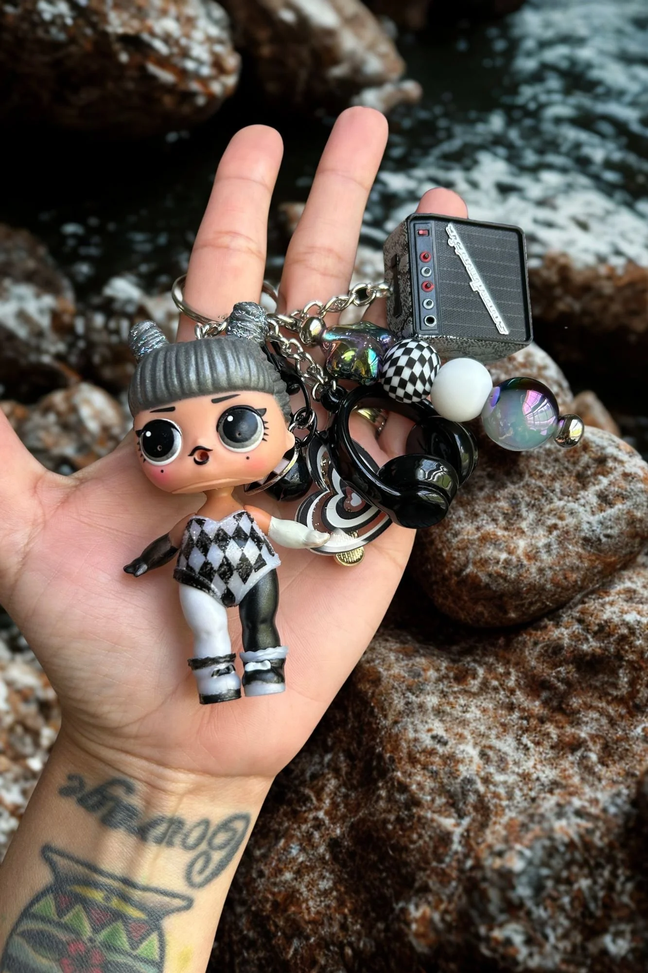 Rock and Roll LOL Doll Bag Charm