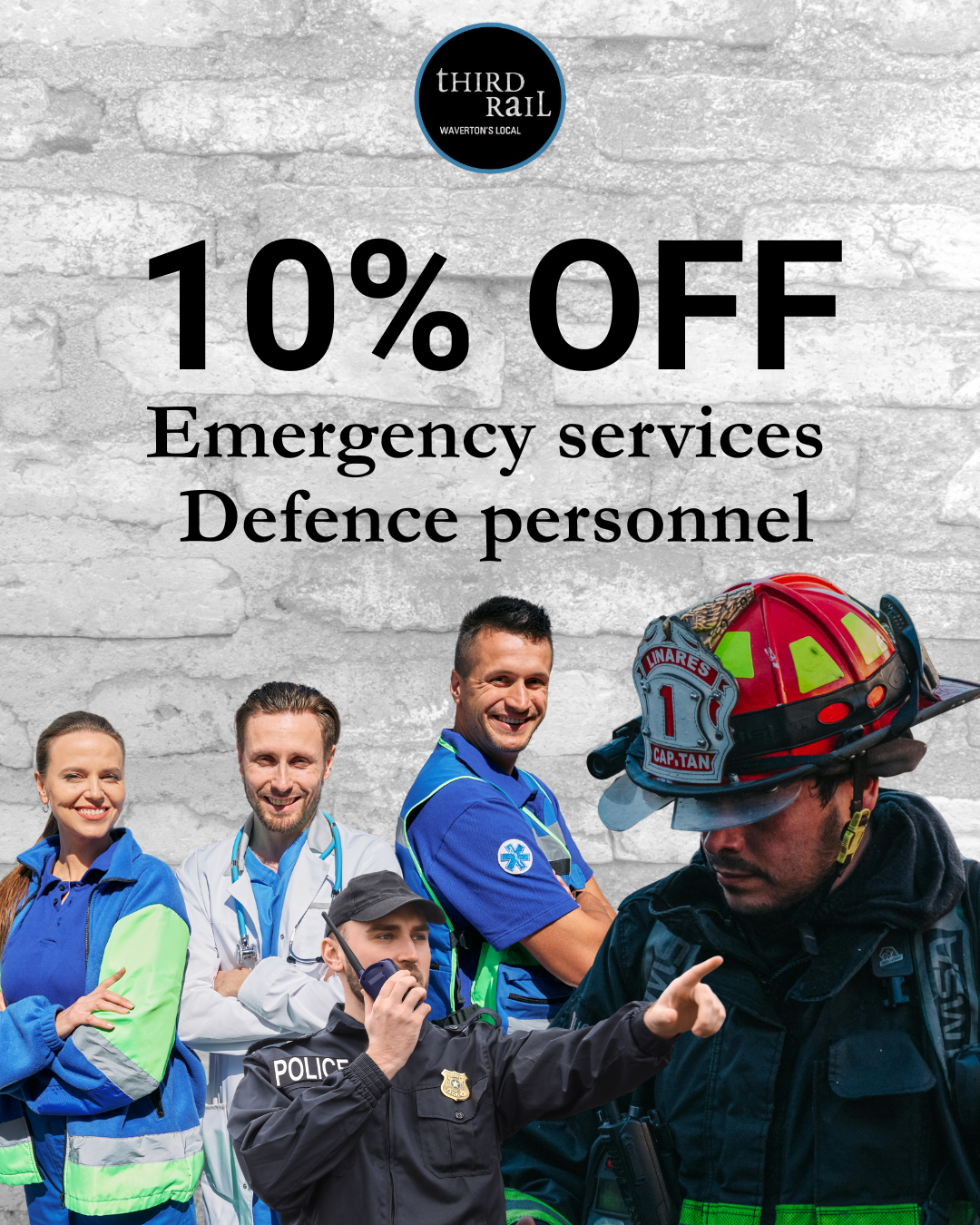 Third Rail Cafe waverton whats on promotion 10% discount