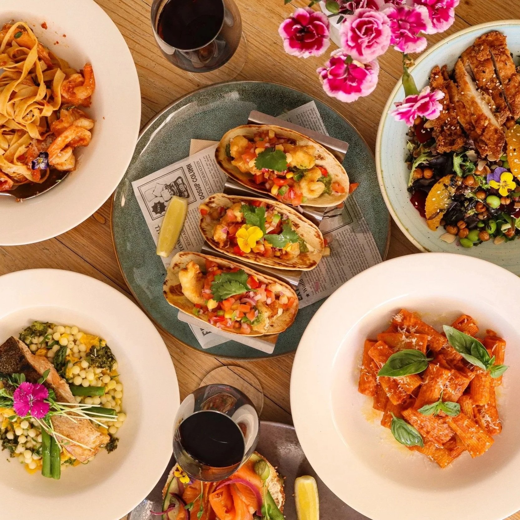 Third Rail Cafe waverton local dining experience - fish tacos, homemade pasta, smoked salmon and all day brunch menu