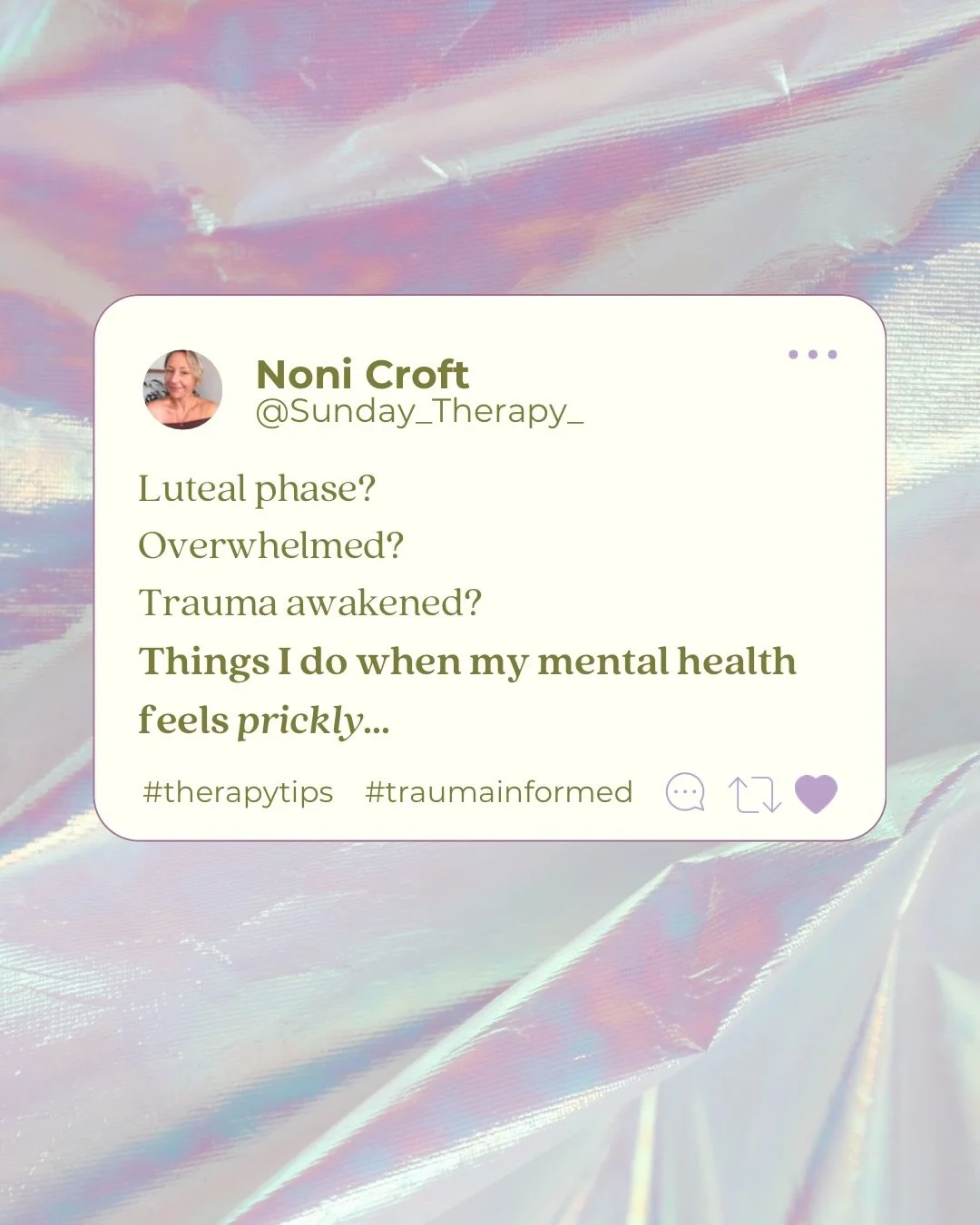 Prickly today? Here some hot tips. 

#therapytips #punchmonkey #traumahealingjourney #onlinecounselling