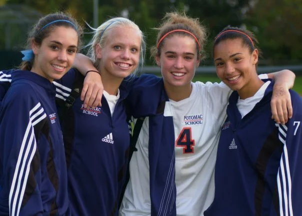 Lea Gonzalez, Natalie Heintz, Virginia O'Connell, and Vanessa (Potomac Soccer Season '05).jpg