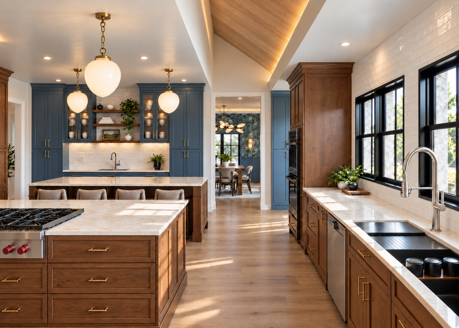 Warm wood kitchen with botanical dining room-2.png