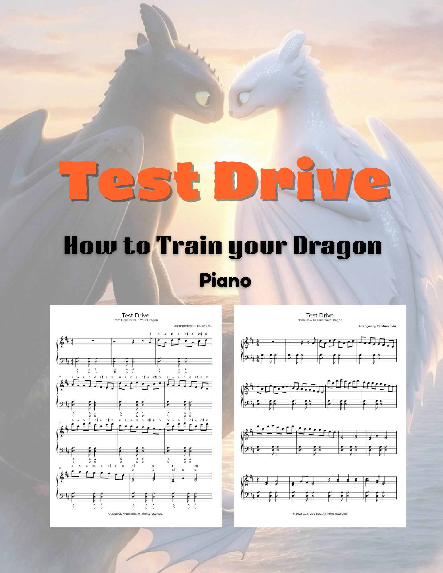 Test Drive from How to Train Your Dragon | Piano Arrangement